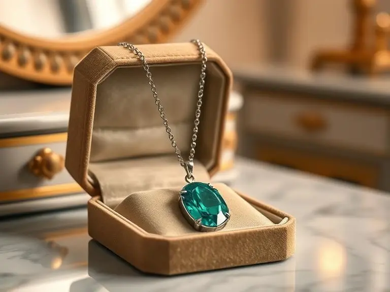 Emerald Green Crystal Necklace
