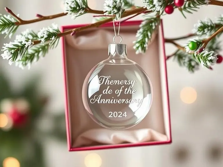 Custom Engraved Crystal Ornament