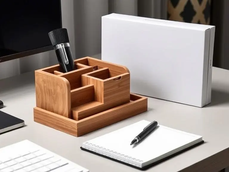 Wooden Desk Organizer