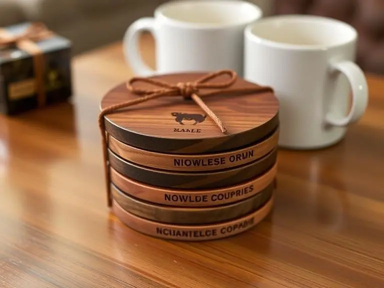 Wooden Coasters Set