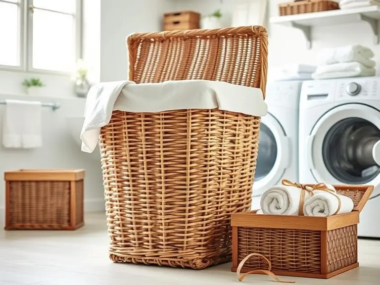 Woven Willow Laundry Basket for the home