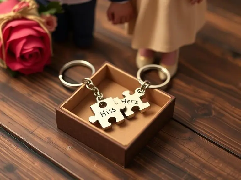 Couple Matching Puzzle Keychains