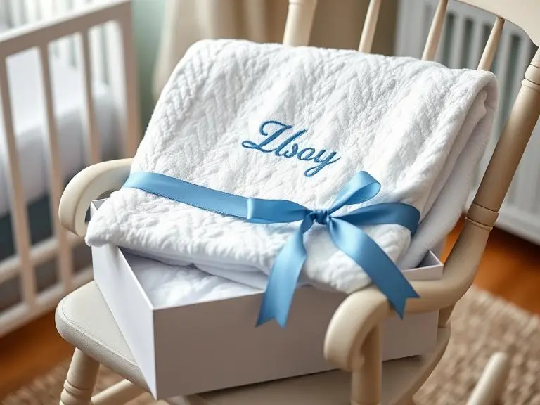 Custom Name Baby Boy Blanket