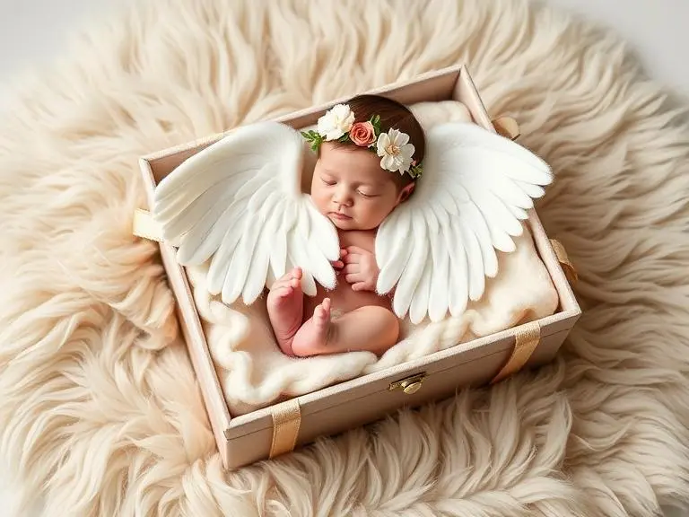 Newborn Photo Prop Angel Wings Headband