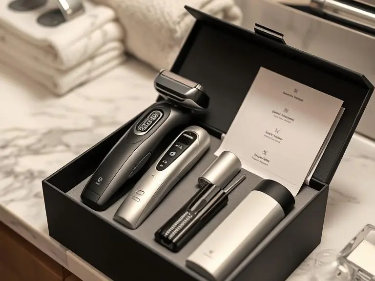 Electric shaver grooming kit
