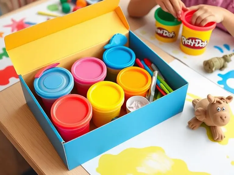 Non-toxic play-doh modeling clay kit