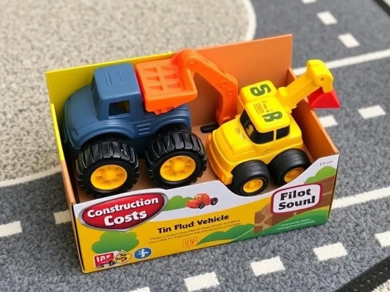 Large chunky toy cars construction set