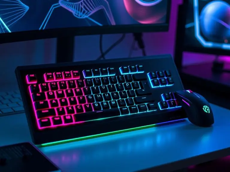 RGB gaming keyboard mouse combo