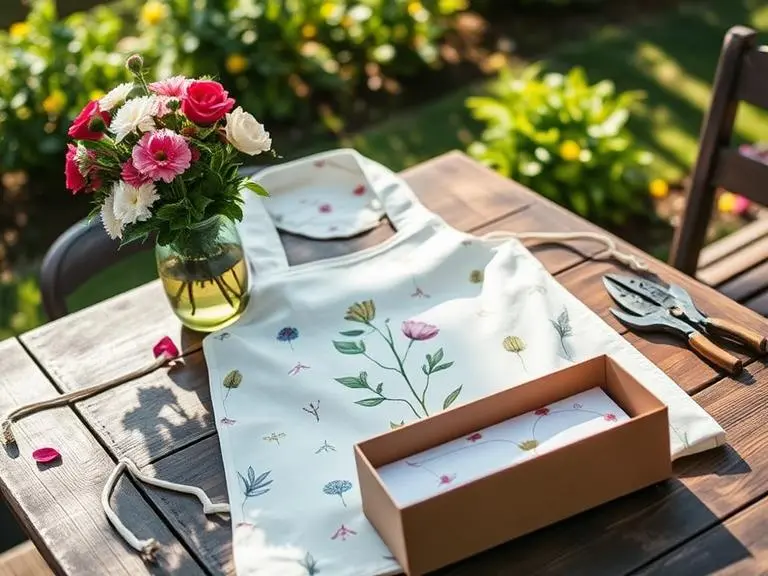 Botanical Print Apron