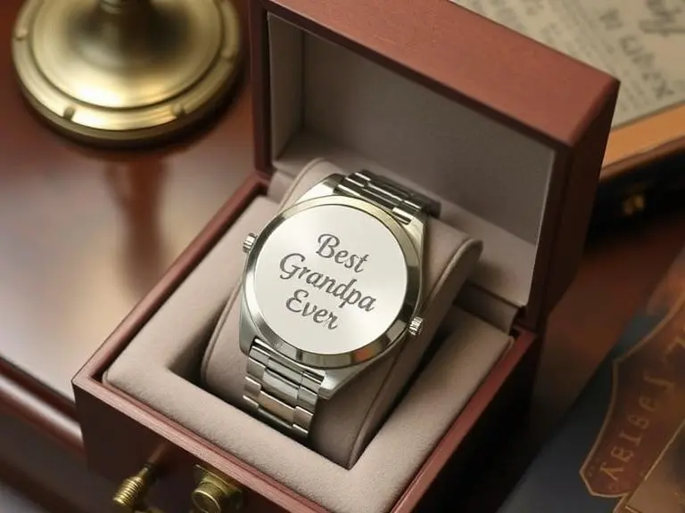 Engraved Watch 'Best Grandpa Ever'