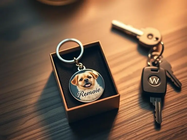 Personalized Pet Photo Keychain