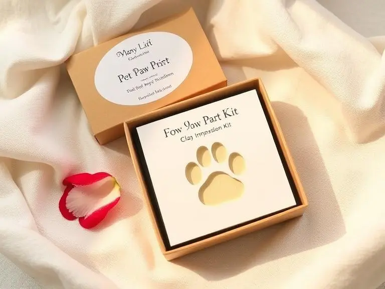 Pet Paw Print Clay Keepsake Kit