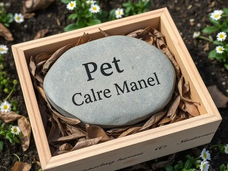 Pet Memorial Garden Stone Engraved