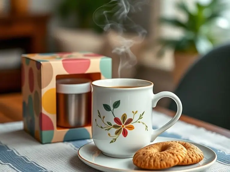 Ceramic Coffee Mug with Tea Infuser