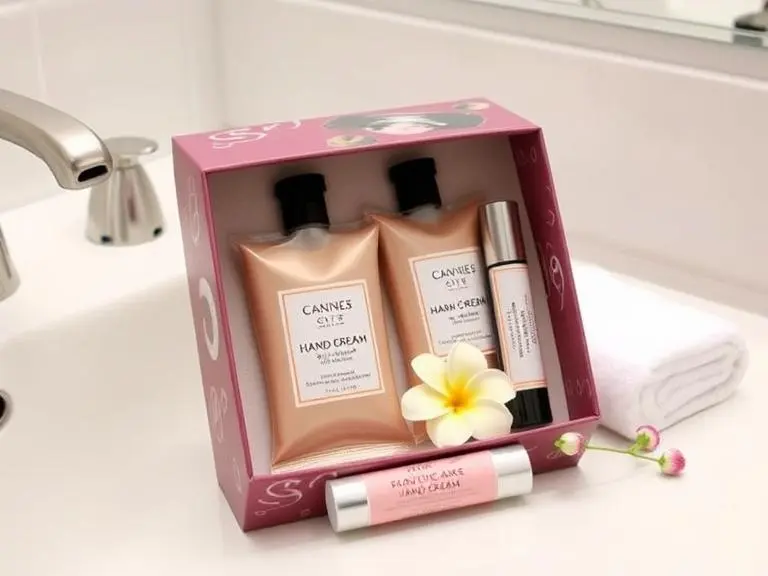 Natural Hand Cream and Lip Balm Gift Set