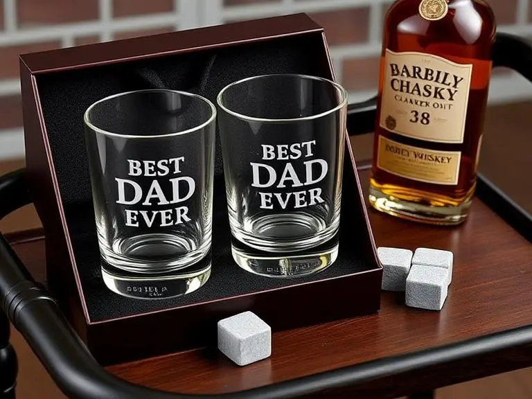 Best Dad Ever Whiskey Glass Set