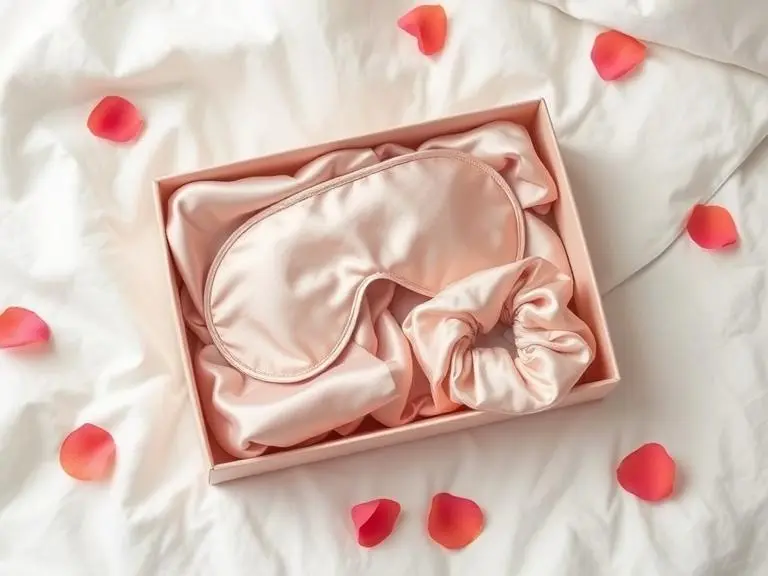 Silk Eye Mask and Scrunchie Set