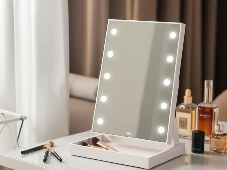 Smart LED Makeup Mirror with Storage