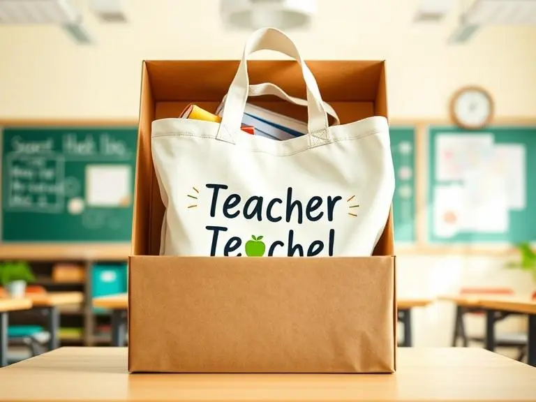 Teacher Theme Tote Bag