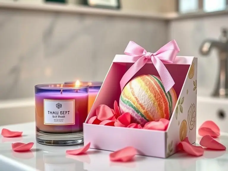 Scented Candle & Bath Bomb Set