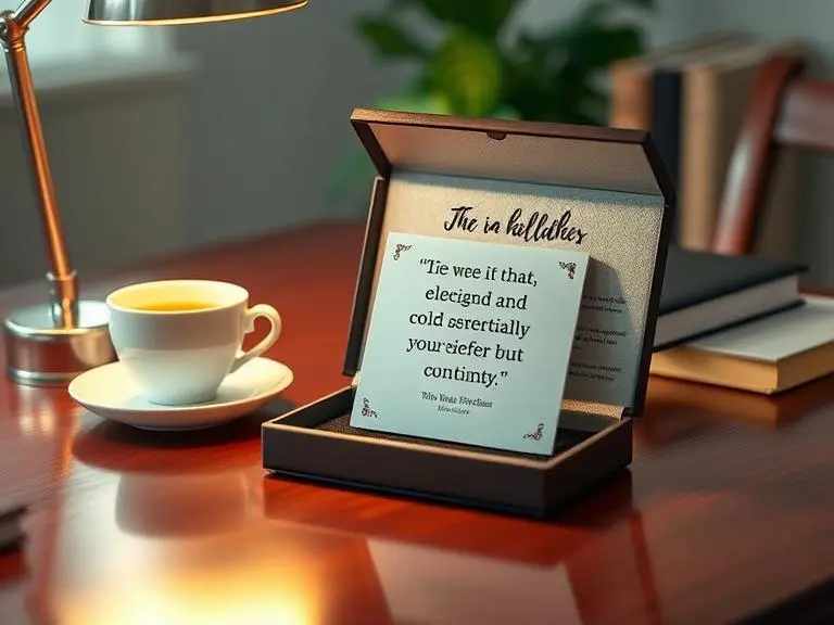 Inspirational Quote Desk Plaque