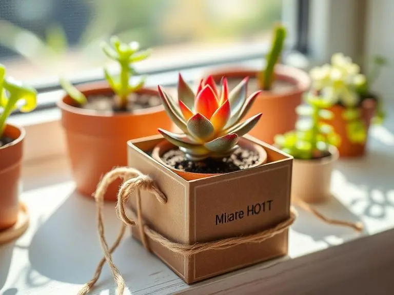 Mini Succulent Plant Custom Pot